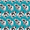Cow isometry pattern seamless. Cow farm animal background. Cattle texture