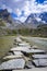 Cow lake, Lac des Vaches, in Vanoise national Park, France