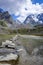 Cow lake, Lac des Vaches, in Vanoise national Park, France