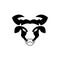 cow logo modern sign template. Tattoo stylish.