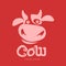 cow logo template