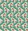 Cow pattern seamless. Cows background. Baby fabric texture