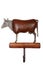 Cow shape vintage hanger