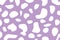 Cow skin print texture, purple spot pattern, vector illustration