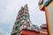 Cow statue at the Sri Mariamman temple near chinatown in Singapore.