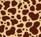 Cow texture pattern repeated seamless brown beige lactic chocolate animal jungle print spot skin fur