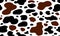 Cow texture pattern repeated seamless brown black and white spot skin fur