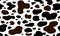 Cow texture pattern repeated seamless brown black and white spot skin fur