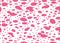 Cow texture pattern repeated seamless pink and white dalmatian animal jungle print spot skin fur