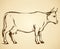 Cow. Vector drawing