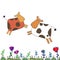 Cow vector farm dairy animal illustration cattle cartoon mammal