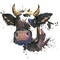 Cow watercolor graphics. cow animal illustration