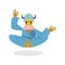 Cow yoga. Cow yogi meditates. Blue Cow practices yoga. Animal m