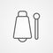 Cowbell vector icon sign symbol