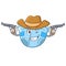 Cowboy baby diaper character cartoon