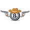 Cowboy bancor coin character cartoon