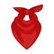 Cowboy bandana icon in cartoon style isolated on white background. Rodeo symbol stock vector illustration.
