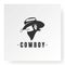 Cowboy with Bandana Scarf Mask Logo Design Vector