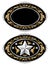 Cowboy belt buckle design I vector