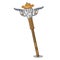 Cowboy Boxing spear isolated with in the cartoon