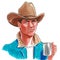 Cowboy and coffee