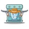 Cowboy coffee maker character cartoon