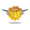 Cowboy cute sun character cartoon