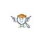 Cowboy design magnifying glass cartoon character style
