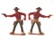 Cowboy figure model toy / Isolated white