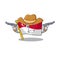 Cowboy flag singapore in the mascot shape