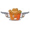 Cowboy fruit basket character cartoon
