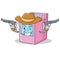 Cowboy gas stove character cartoon