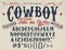 Cowboy handcrafted retro textured typeface