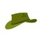 Cowboy hat icon, flat style