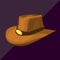 Cowboy hat isometric