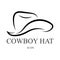 cowboy hat logo icon vector design template