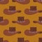 Cowboy hat pattern. Australian cap background. Western clothing