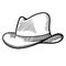Cowboy hat sketch