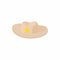 Cowboy hat with star icon, cartoon style