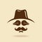 Cowboy with mustache icon