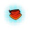 Cowboy neckerchief icon, comics style