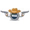 Cowboy populous coin character cartoon