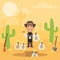 Cowboy Robber Hides Money in Desert