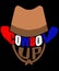 Cowboy Up saying cowboy hat
