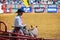 Cowboy waiting in the Stockyards Championship Rodeo