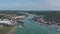 Cowes and East Cowes Town on the Isle of Wight Aerial View