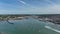 Cowes and East Cowes Town on the Isle of Wight Aerial View
