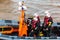 Cowes Lifeboat in action in Hull in a sunny day, Kingston upon Hull, UK