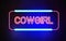 Cowgirl - Neon Sign