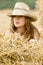 Cowgirl in straw